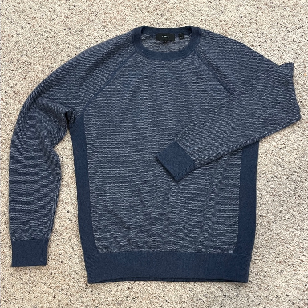 Vince Men's Navy Crewneck Sweater